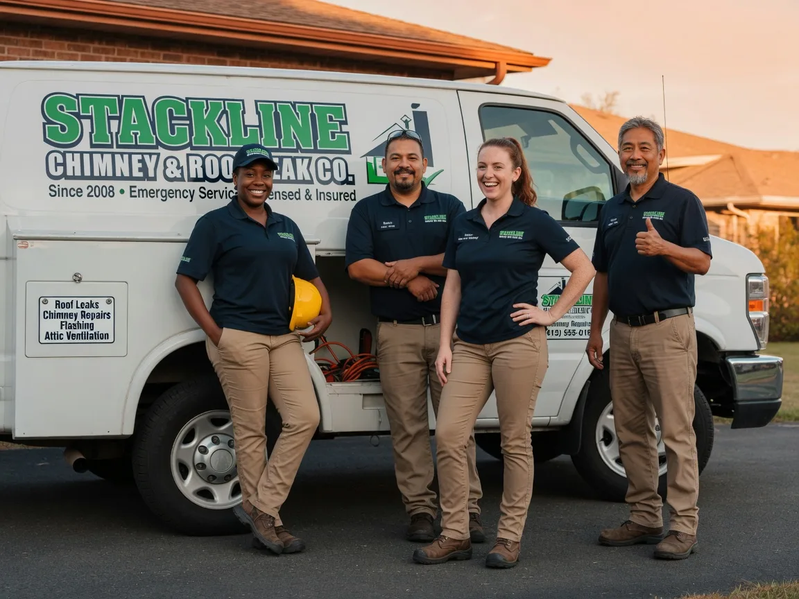 Chimney flashing repair company in Rogers, ND